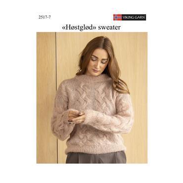 Viking Garn Pattern 2517-7 Høstglød Sweater in Kid Silk
