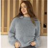 Viking Garn Pattern 2517-9 Petrolia Sweater in Kid Silk