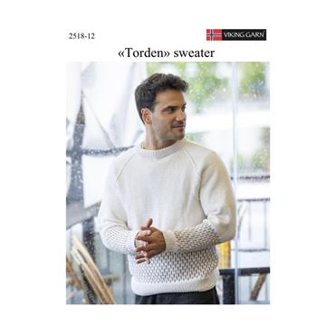 Viking Garn Pattern 2518-12 Torden Sweater (Mens) in Linus