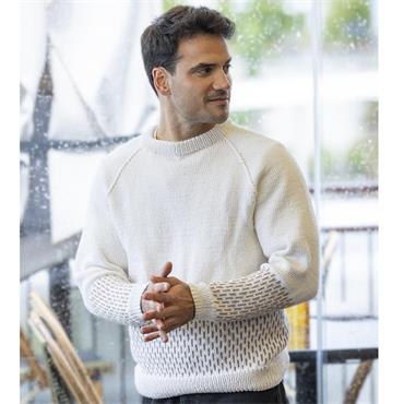 Viking Garn Pattern 2518-12 Torden Sweater (Mens) in Linus