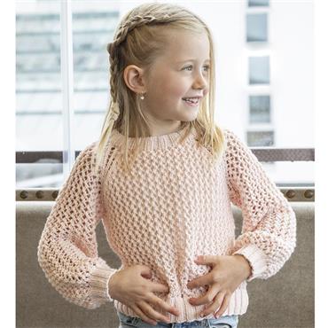 Viking Garn Pattern 2518-13 Abby Sweater (Kids) in Linus