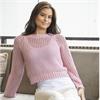 Viking Garn Pattern 2518-14 Abby Sweater (Ladies) in Linus