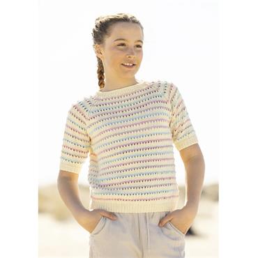 Viking Garn Pattern 2609-4 Kid's Sadies T-Shirt in Linus