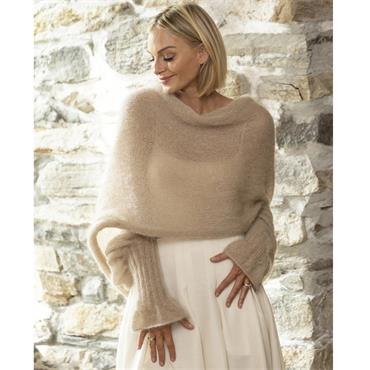 Viking Garn Pattern 2520-4 Alvelys Shrug in Kid Silk 