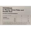 Pattern #5069 Snowman