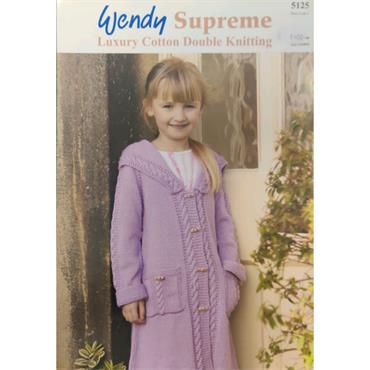Pattern 5125 Coat With Sailor Collar in Cotton DK
