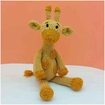 Wee Woolly Wonderfuls Amber the Giraffe Knitting Pattern Booklet