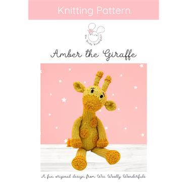 Wee Woolly Wonderfuls Amber the Giraffe Knitting Pattern Booklet