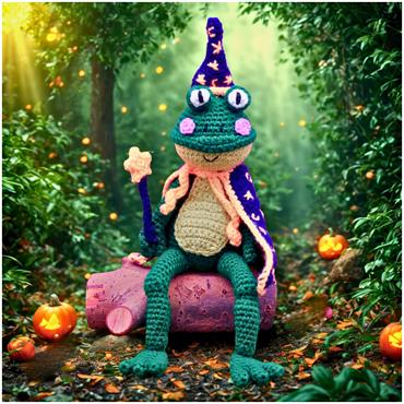 Fizzy The Wizard Frog Crochet Pattern Booklet