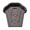 CLAY DOUBLE OGEE RIDGE END CAP GABLE PLATE