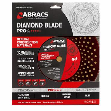 ABRACS PRO-X DIAMOND BLADE 300MM X 10MM X 20MM
