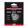 ABRACS M14 CRIMPED BEVEL WIRE BRUSH FOR GRINDER 100MM