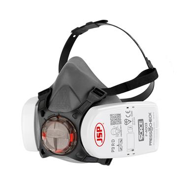 JSP FORCE 8 HALF MASK WITH P3 PRESS TO CHECK FILTERS
