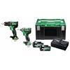 HIKOKI KC18DEJAZ 18V DRILL & IMPACT DRIVER TWIN PACK - DV18DC & WH18DC INC. 2 X 5AH MV BATTERIES