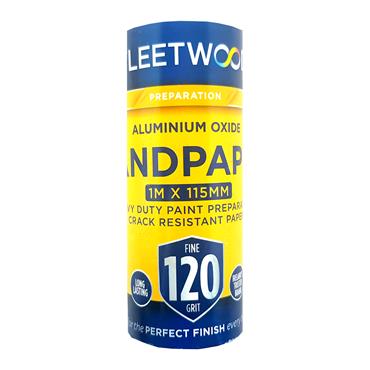 FLEETWOOD ALUMOX SANDPAPER 120G 1M