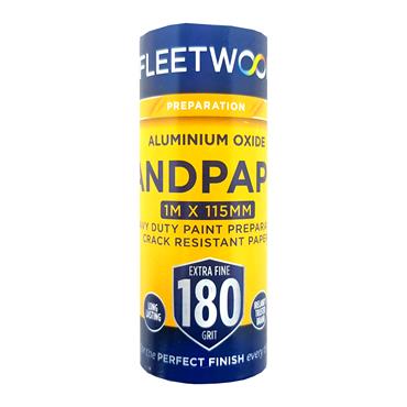 FLEETWOOD ALUMOX SANDPAPER 180G 1M