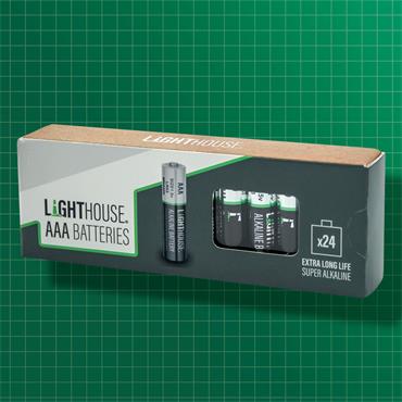 LIGHTHOUSE BATTERIES AAA (24 PACK)