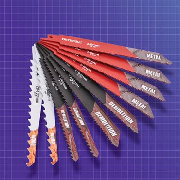 FAITHFULL 10PC SABRE SAW BLADE SET 150MM