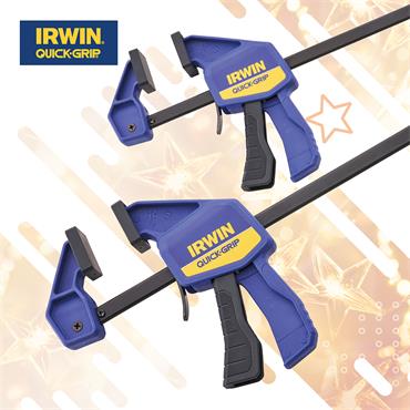 IRWIN 300MM (12IN) QUICK CHANGE BAR CLAMP TWIN PACK