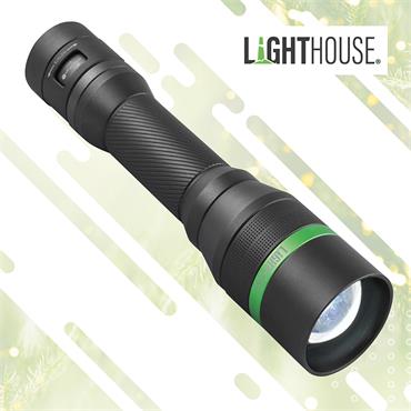 LIGHTHOUSE 1000 LUMENS RECHARGEABLE FOCUS TORCH