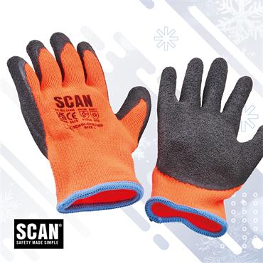 SCAN THERMAL LATEX DIPPED GLOVES (3 PAIRS)