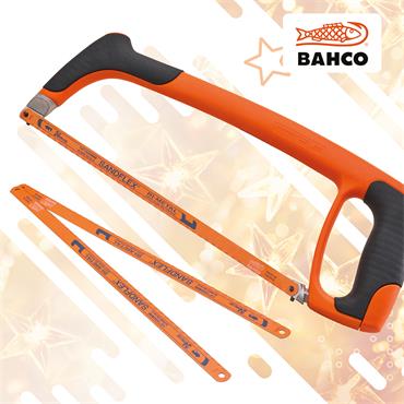 BAHCO 300MM (12IN) HACKSAW WITH 3 FREE BLADES