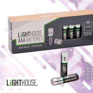 LIGHTHOUSE AAA BATTERY PACK (24 PACK)