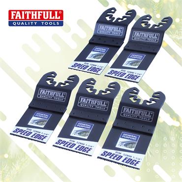 FAITHFULL 32MM MULIT-TOOL SPEED EDGE BLADE (5 PACK)