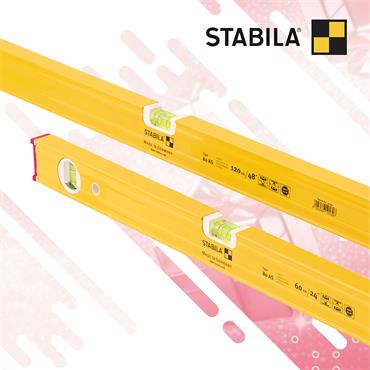 STABILA 60 & 120CM(2 & 4FT)  80A LEVEL TWIN PACK