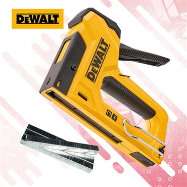 DEWALT 2-IN-1 HEAVY DUTY HAND TACKER WITH 5000 STAPLES