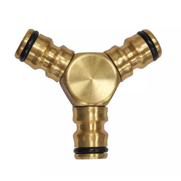 BENMAN 3 WAY BRASS HOSE CONNECTOR FOR COUPLING HOSES HEAVY DUTY Watson Hire no.1 supplier in