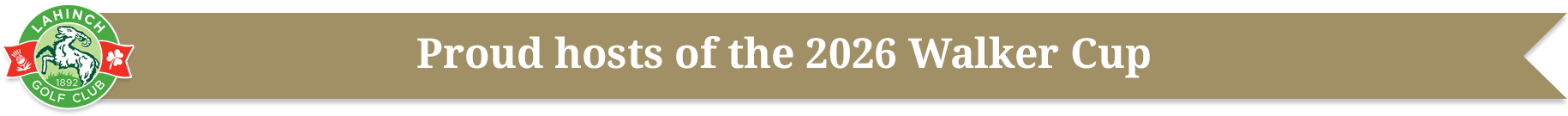 Proud hosts of the 2026 Walker Cup