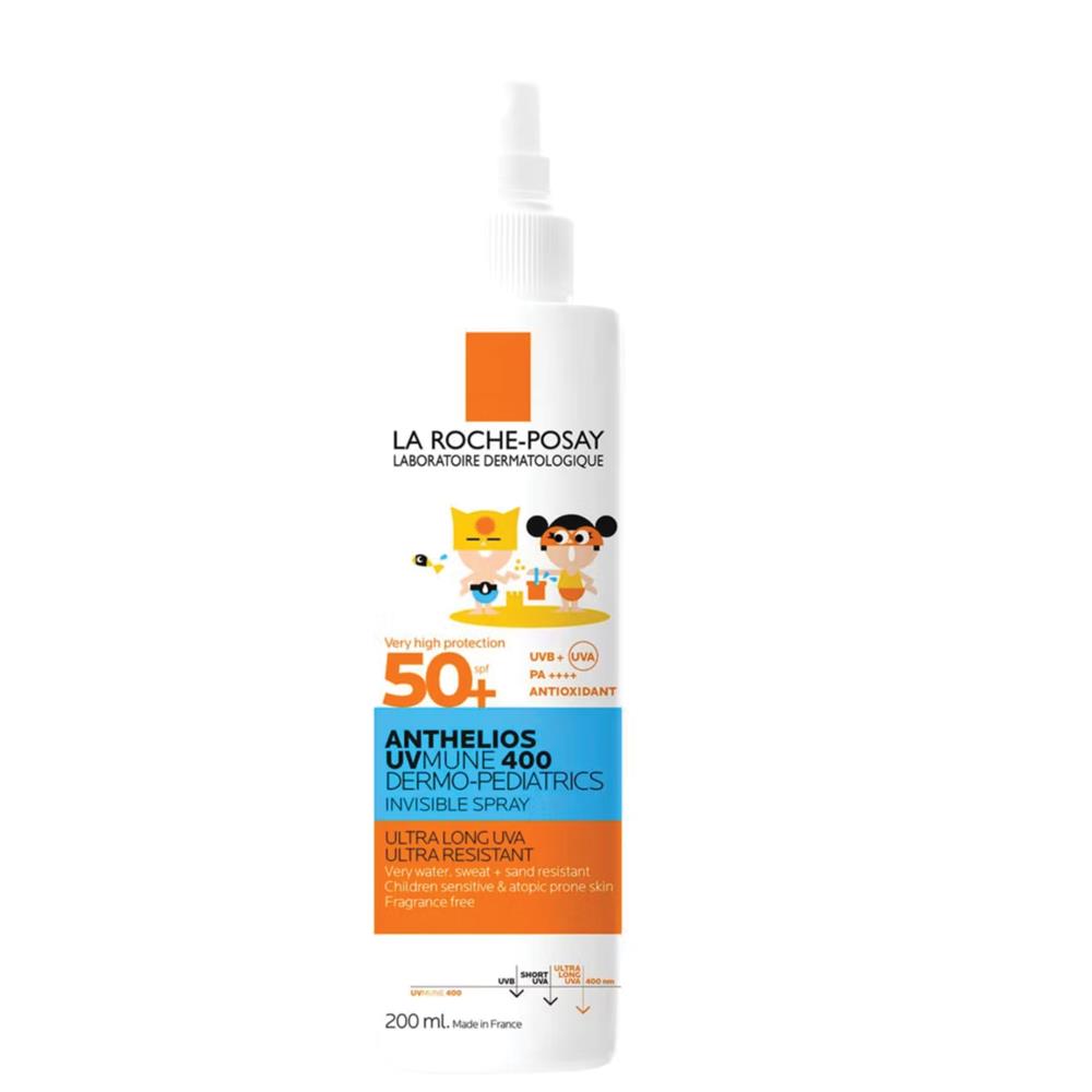 La roche posay anthelios uv mune 400 dermo-pediatrics spray invisible SPF50 200ML