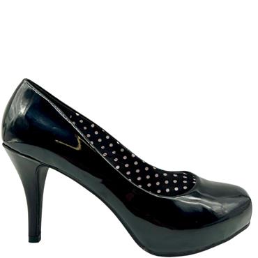 SUSST PLATFORM COURT SHOE - BLACK PATENT