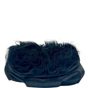 AVANCE FLOWER CLUTCH 04380 - BLACK