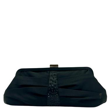 GLITZ CLUTCH BAG - BLACK