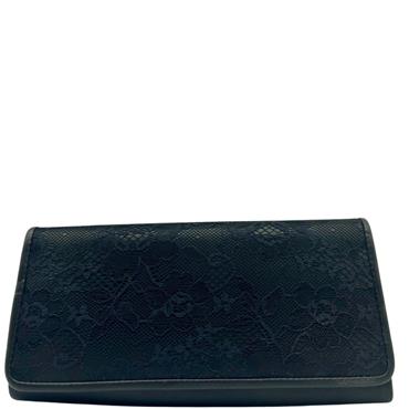 BARINO LACE CLUTCH HANDBAG - BLACK
