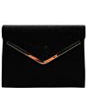 PACOMENA TRIM ENVELOPE HANDBAG - BLACK