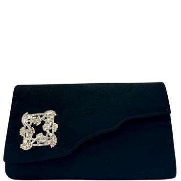 BARINO BROOCH HANDBAG - BLACK