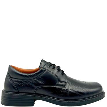 LUISETTI MENS COM PLAIN TOE LACE SHOE - BLACK