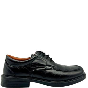 LUISETTI MENS COMFORT STITCH LACE SHOE - BLACK