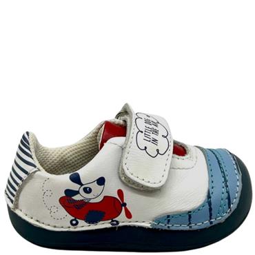 LEA LELO BOYS VEL STRAP PREWALKER - BLUE WHITE