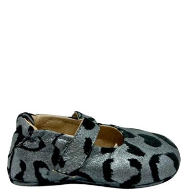 OLDSOLES GIRLS VEL STRAP PREWALKER - GREY BLACK