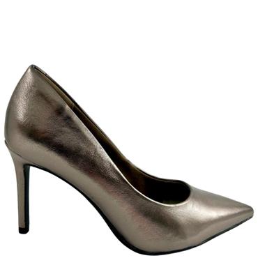 TAMARIS WOMENS POINT TOE COURT SHOE - PLATINUM