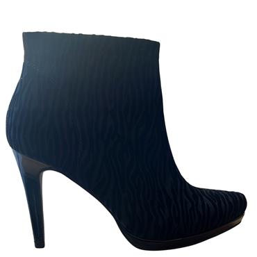 TAMARIS PFORM ANKLE ZIP BT - BLACK ZEBRA