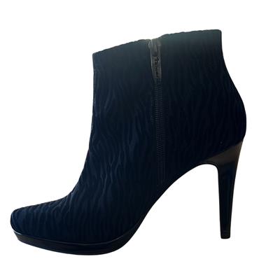 TAMARIS PFORM ANKLE ZIP BT - BLACK ZEBRA