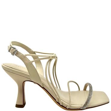 TAMARIS WOMENS ANKLE STRAP SANDAL - IVORY