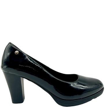 PINK DESERT LDS COURT SHOE - BLACK PATENT