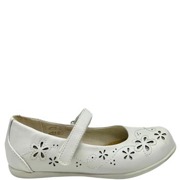 SPROX KIDS VEL STRAP SHOE - WHITE SILVER