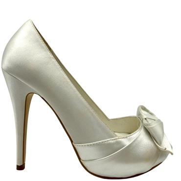 VICTORIA DELEF PEEPTOE BOW COU - IVORY